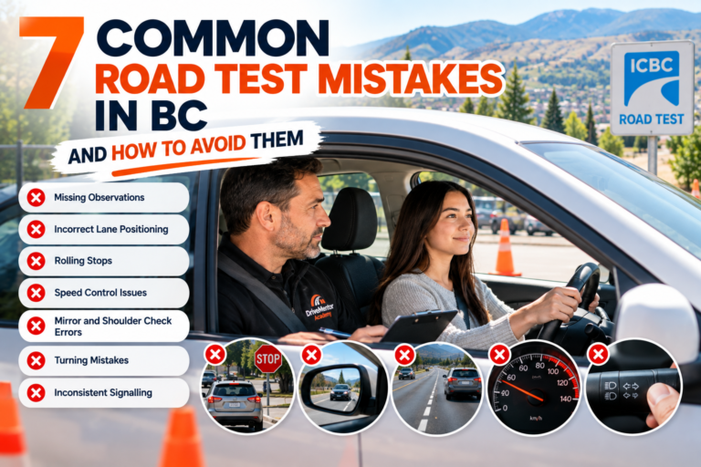7 Common Road Test Mistakes in BC and How to Avoid Them